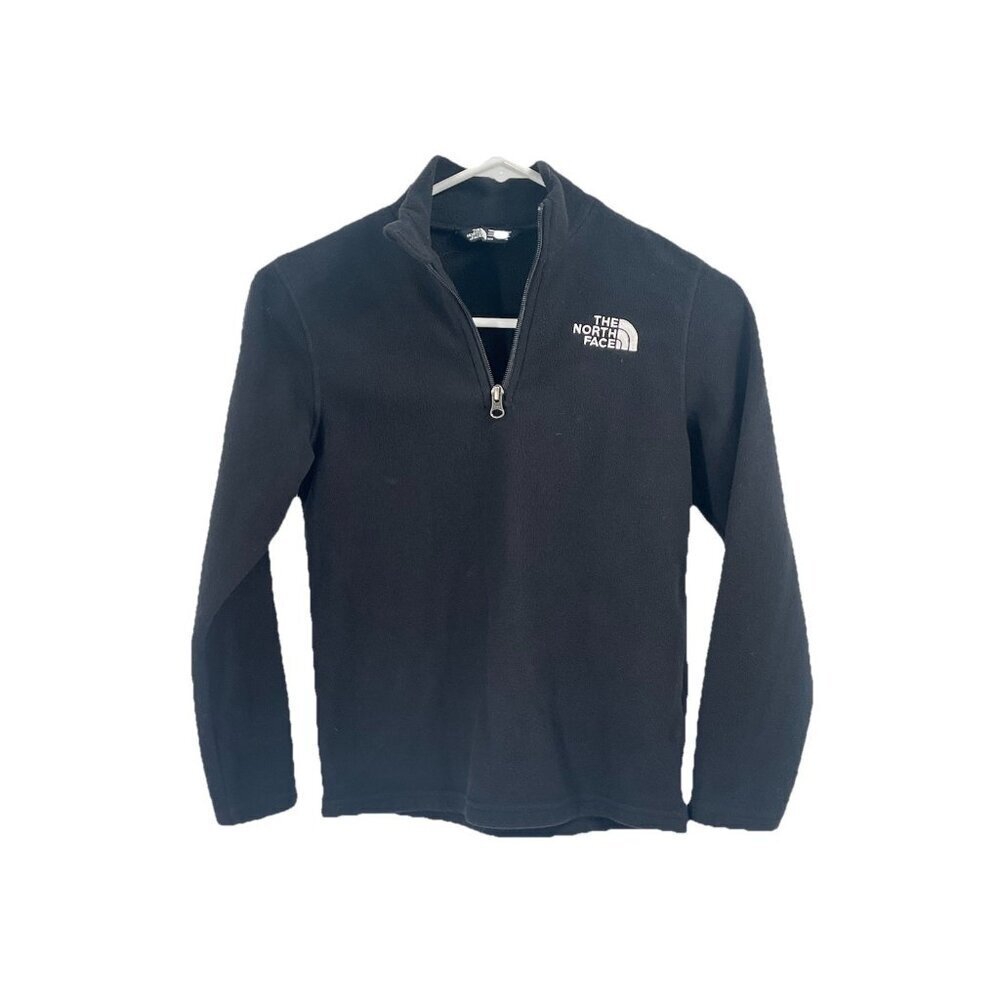 The North Face Black Pullover Fleece Jacket Sz Kids M 10
